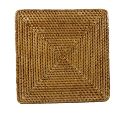 Square Rattan Placemat 15 inch